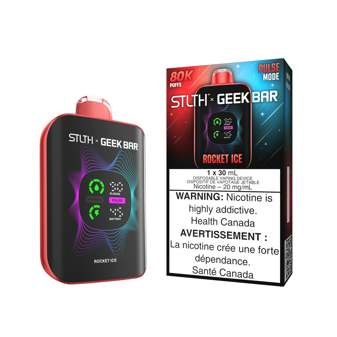 STLTH x GEEKBAR 80K ROCKET ICE 20MG
