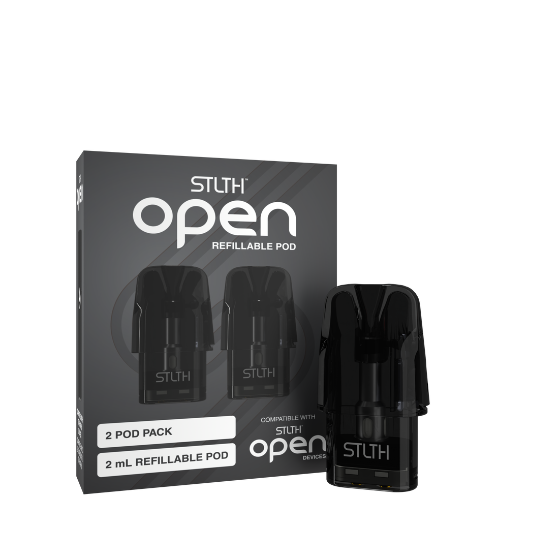 STLTH OPEN REFILLABLE POD 2ML(2/PKG)