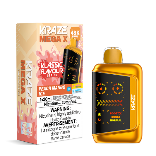 KRAZE MEGA X 48K PEACH MANGO ICE 20MG