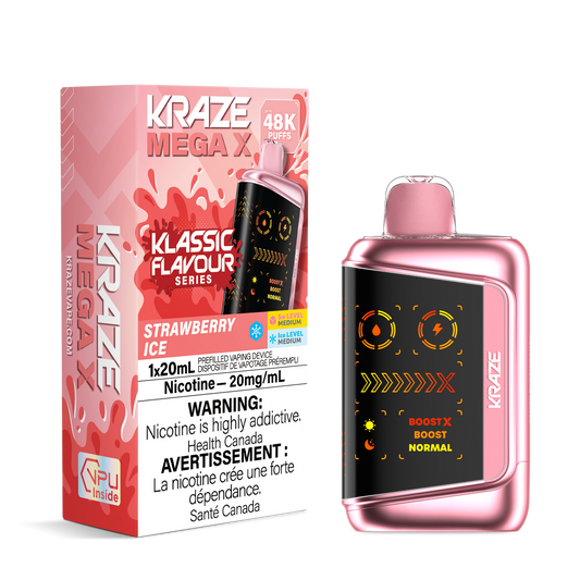 KRAZE MEGA X 48K STRAWBERRY ICE 20MG