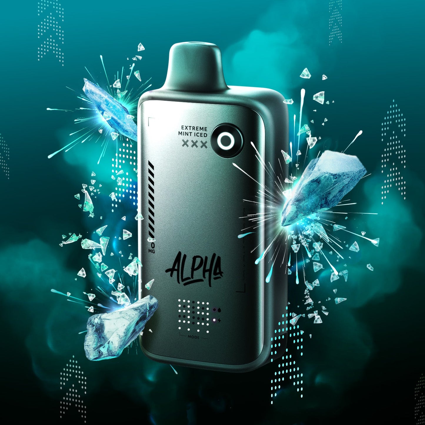 FLAVOUR BEAST ALPHA 80K EXTREME MINT ICED 0MG-NICOTINE FREE