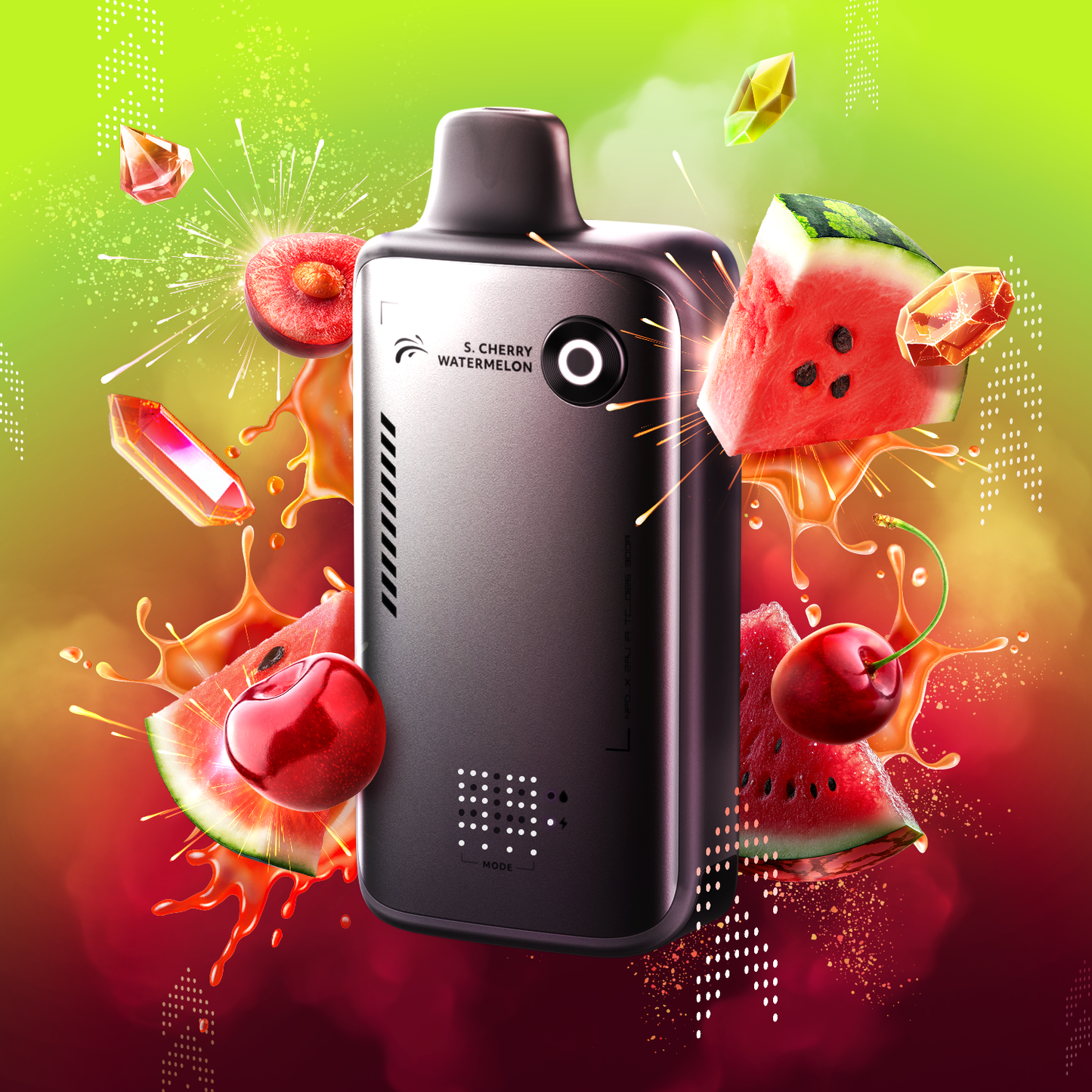 FLAVOUR BEAST ALPHA 80K SOUR GUSHIN’ S.CHERRY WATERMELON 20MG