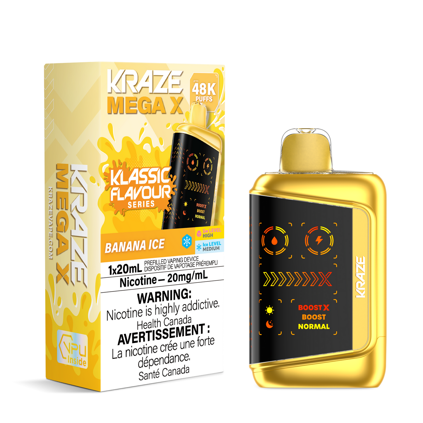 KRAZE MEGA X 48K BANANA ICE 20MG