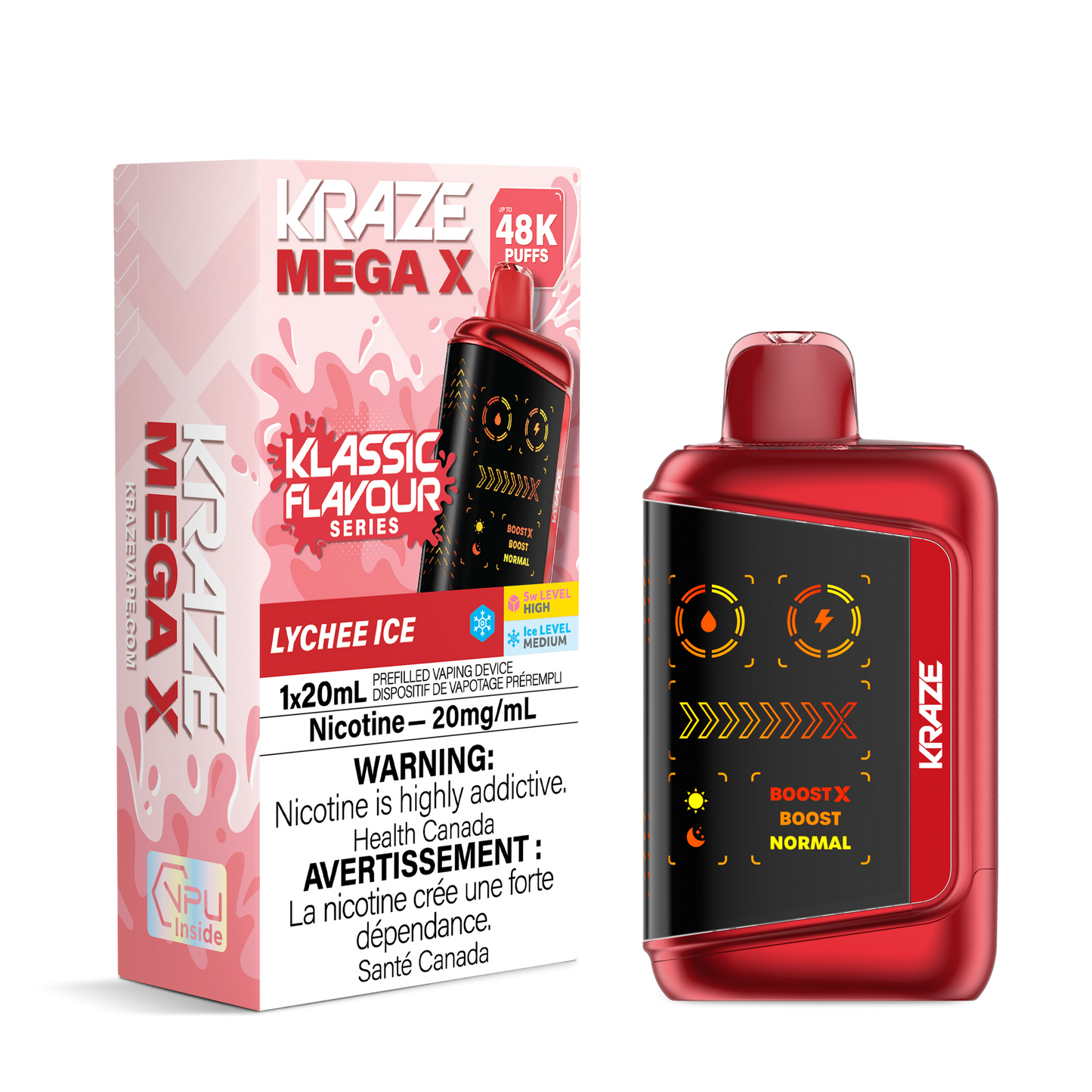KRAZE MEGA X 48K LYCHEE ICE 20MG