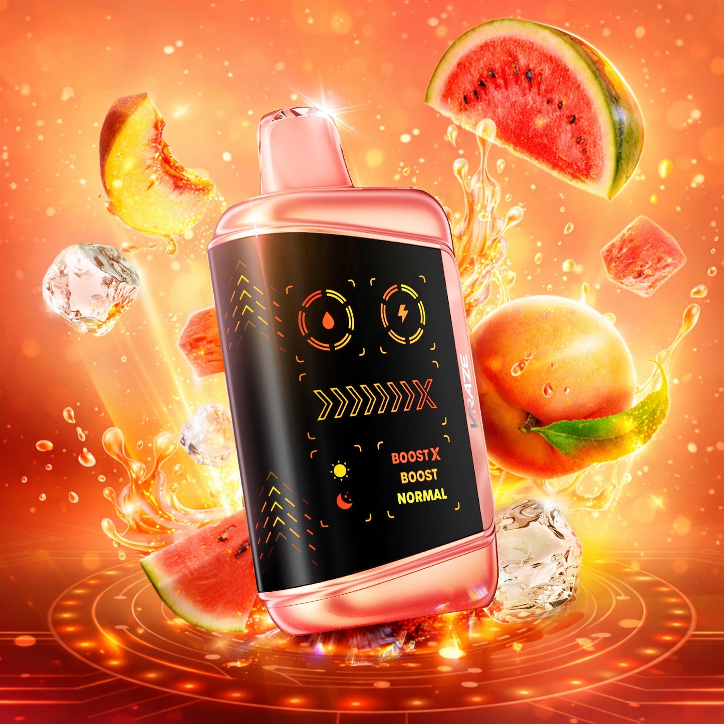 KRAZE MEGA X 48K PEACH WATERMELON ICE 20MG