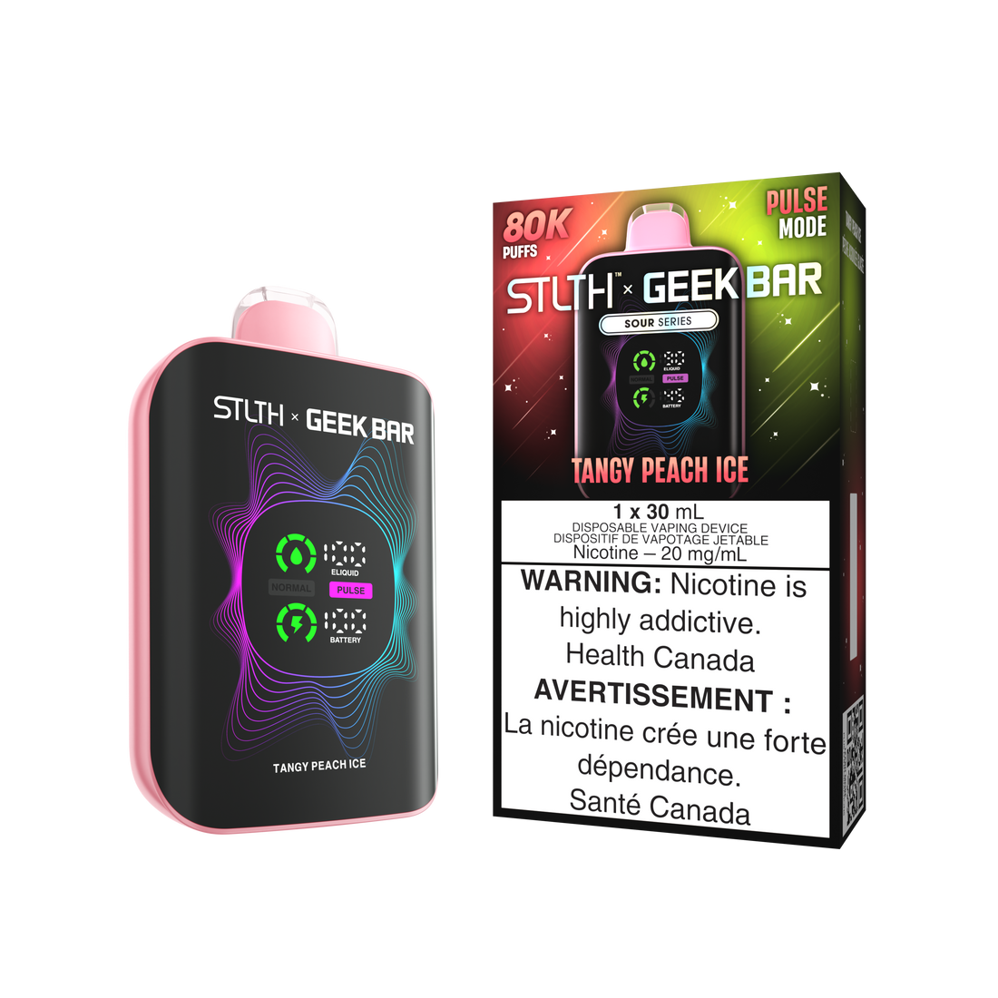 STLTH x GEEKBAR 80K TANGY PEACH ICE 20MG