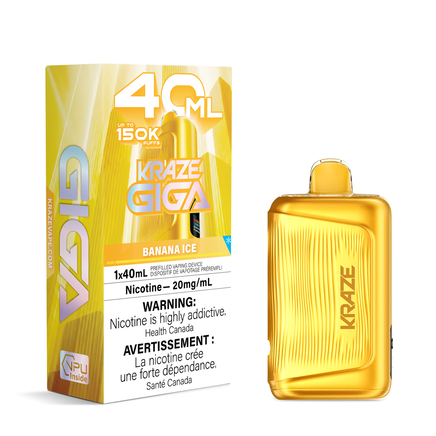 KRAZE GIGA 150K BANANA ICE 20MG
