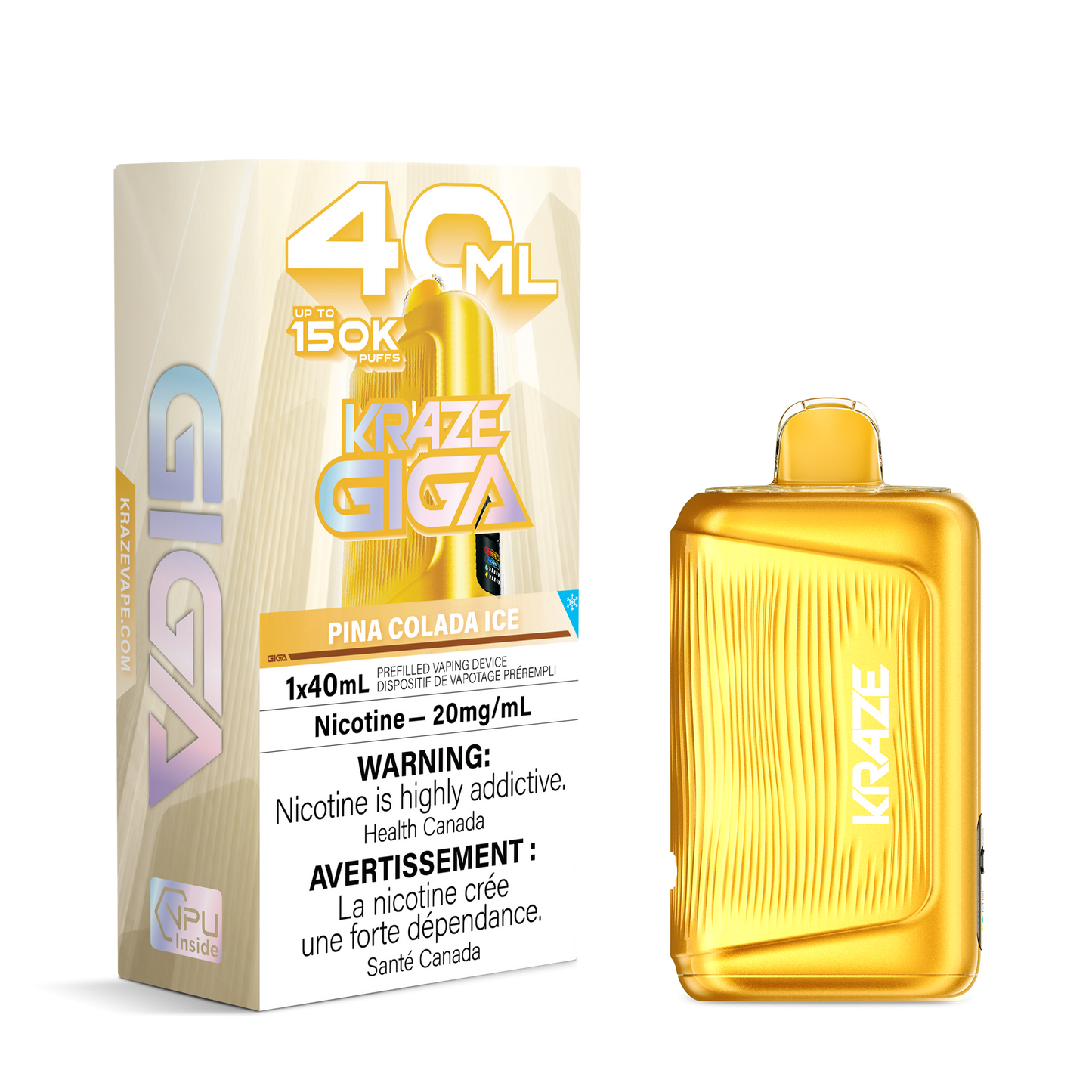 KRAZE GIGA 150K PINA COLADA ICE 20MG