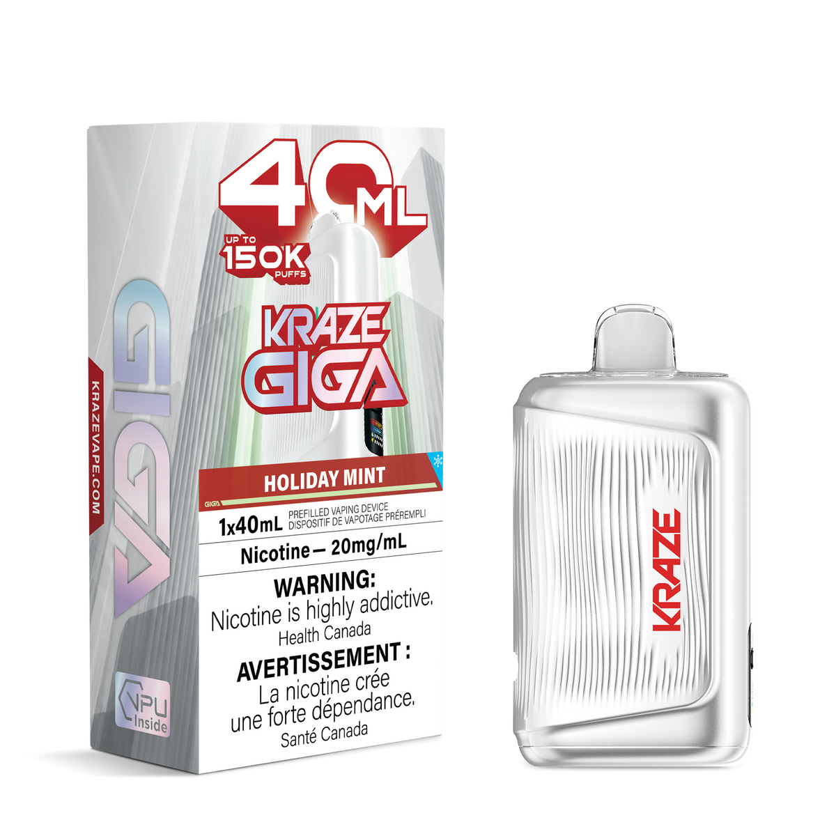 KRAZE GIGA 150K HOLIDAY MINT 20MG
