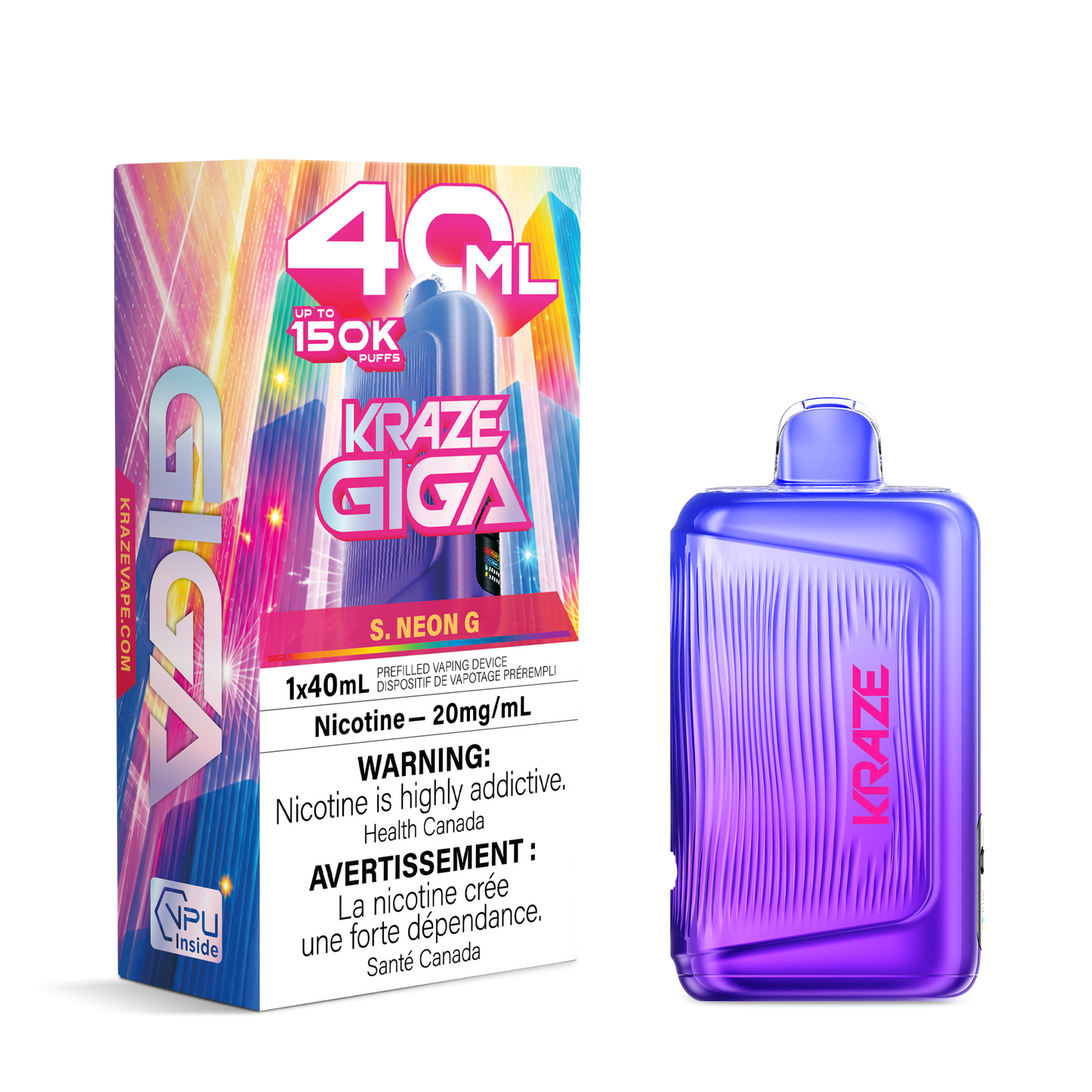 KRAZE GIGA 150K S.NEON G 20MG