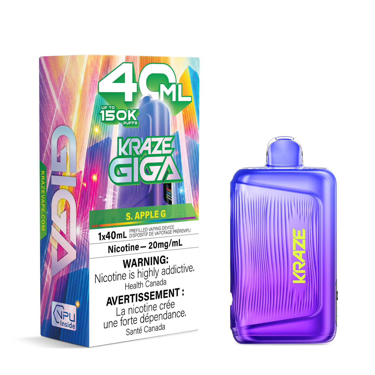 KRAZE GIGA 150K S.APPLE G 20MG
