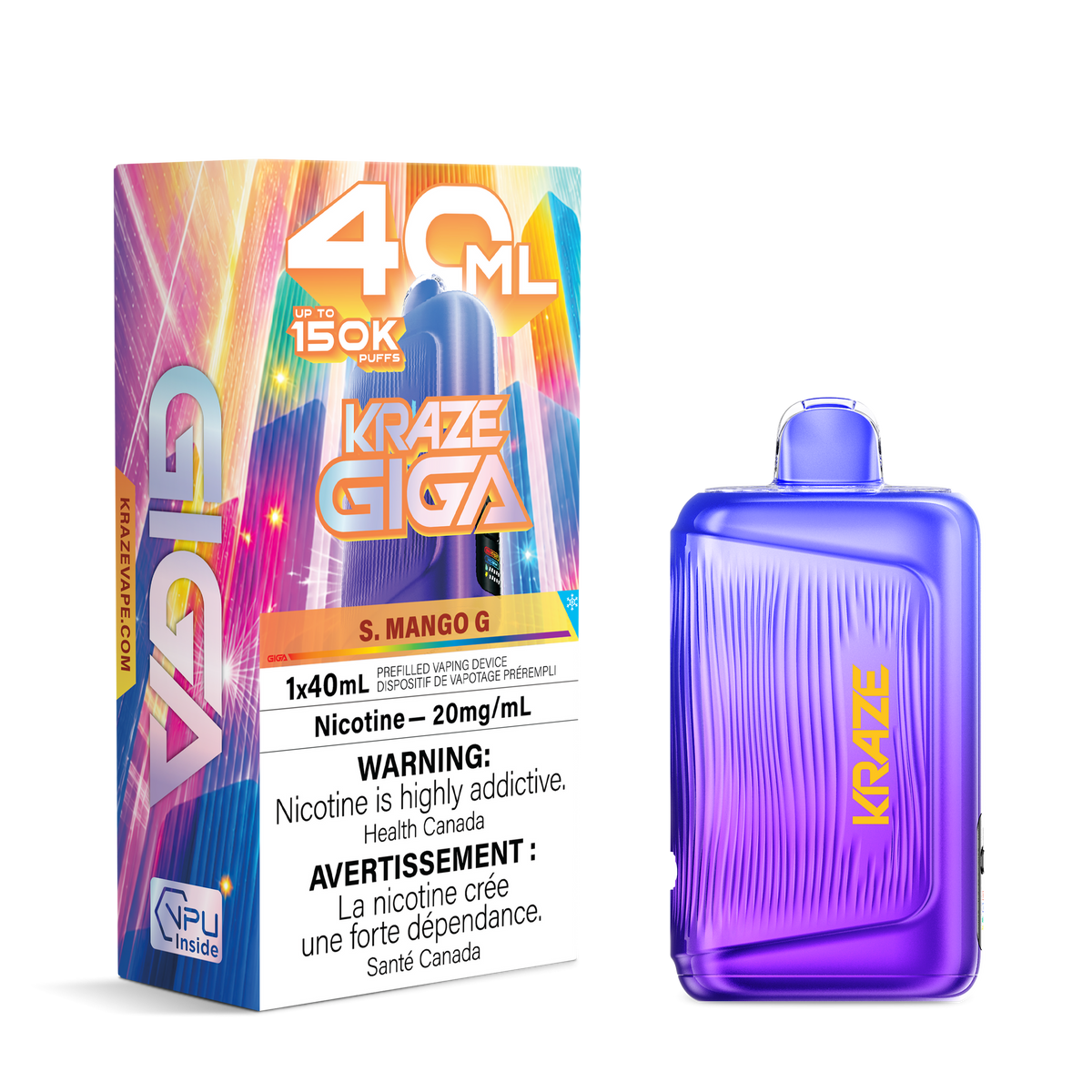 KRAZE GIGA 150K S MANGO G ICE 20MG
