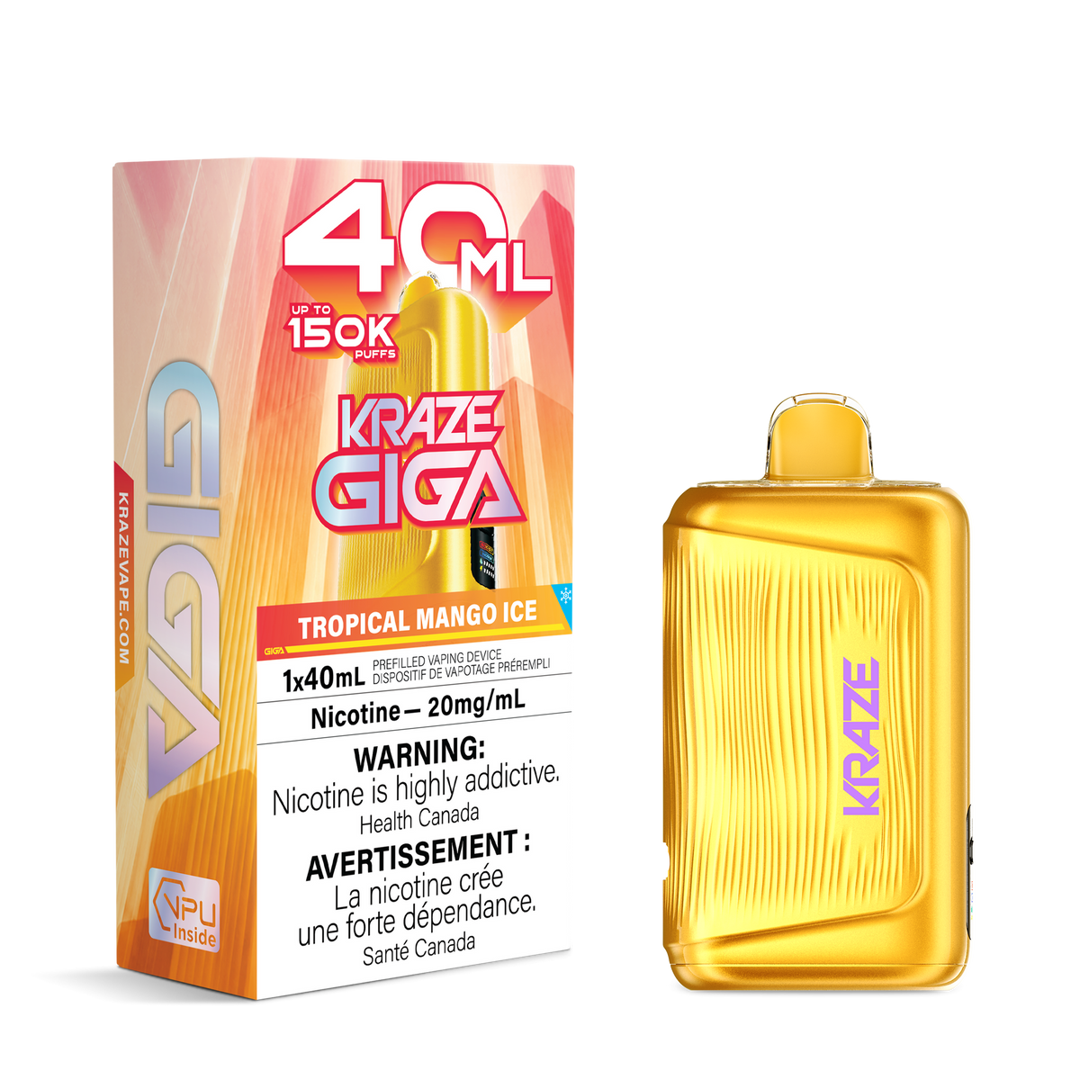 KRAZE GIGA 150K TROPICAL MANGO ICE 20MG