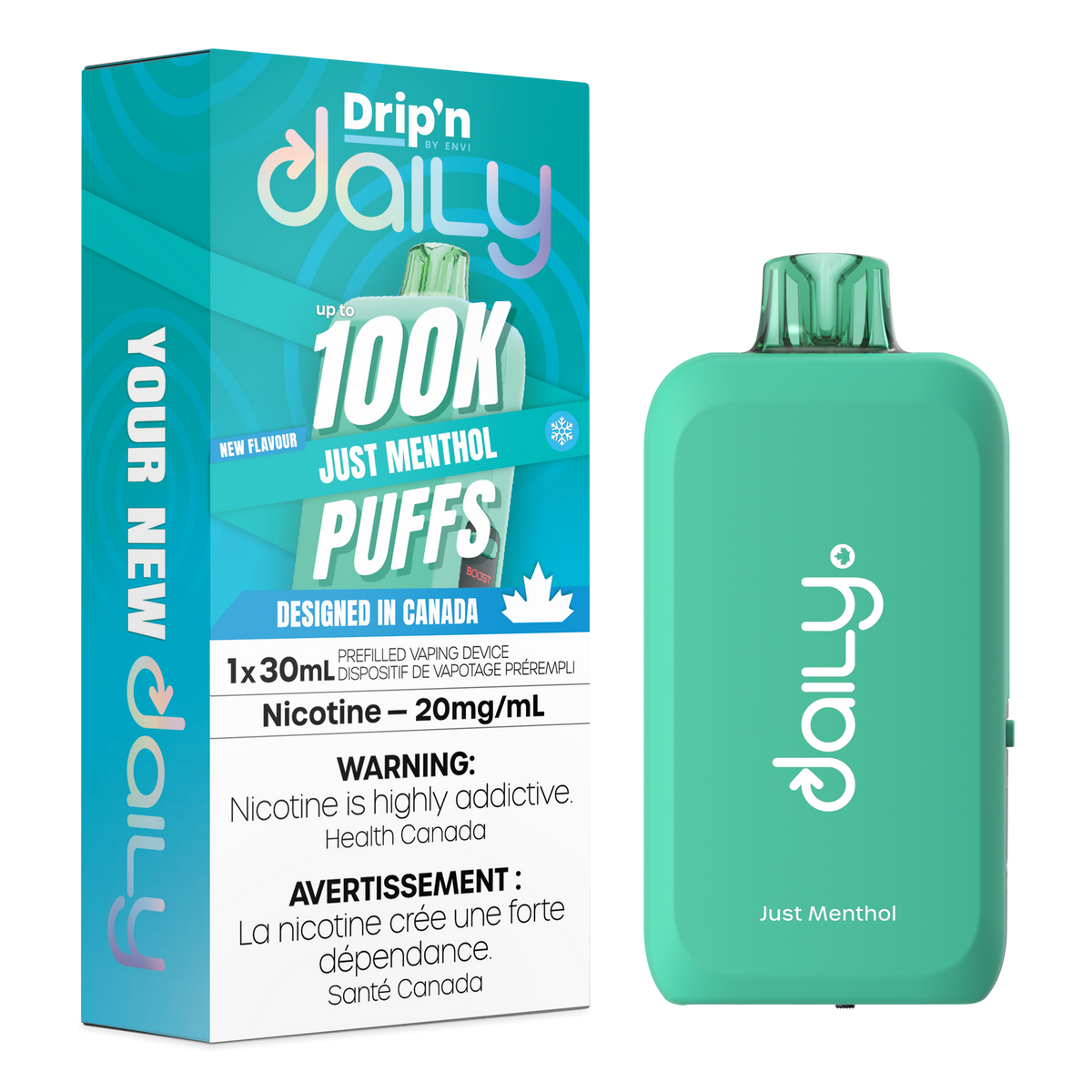 DRIP'N DAILY 100K JUST MENTHOL 20MG