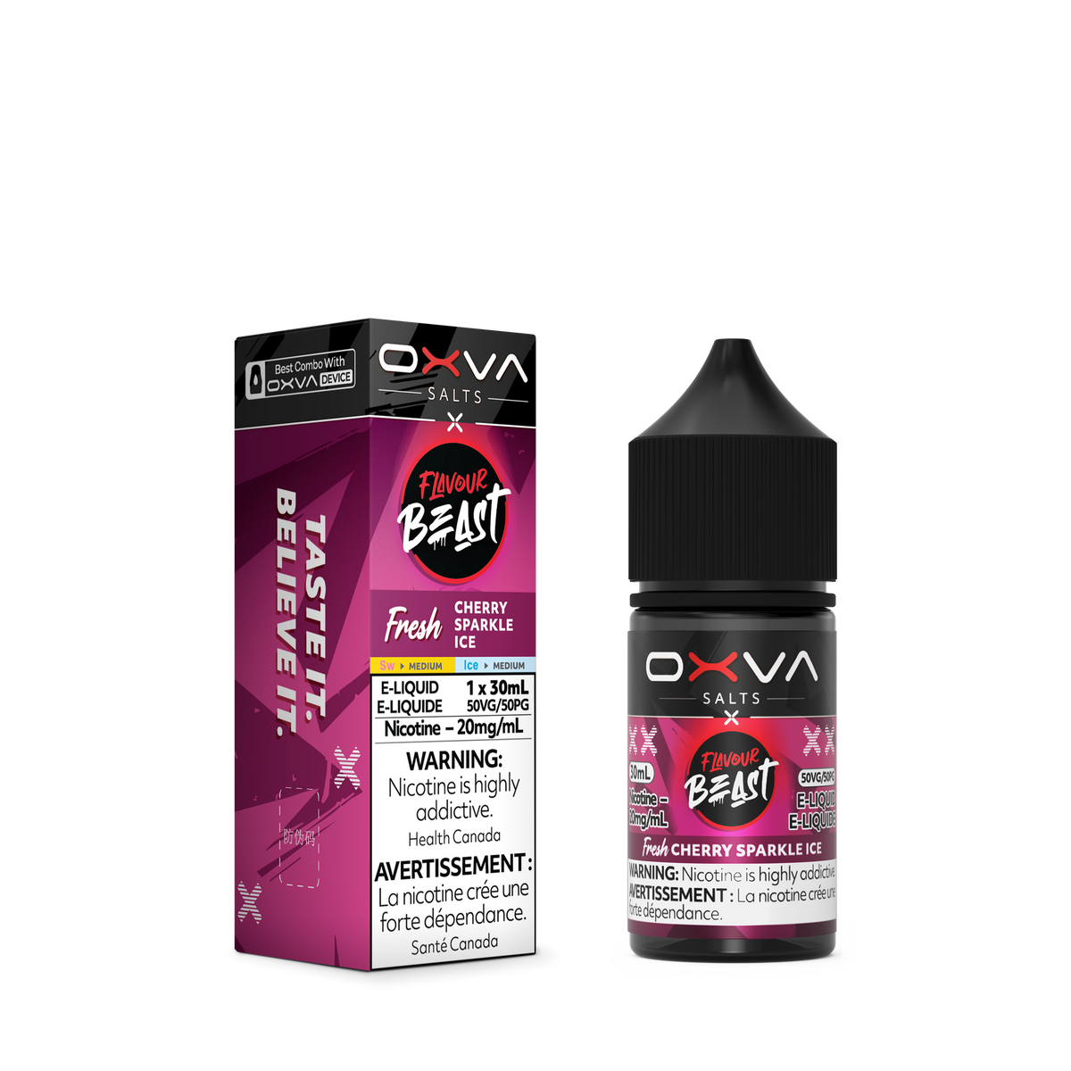 FLAVOUR BEAST x OXVA FRESH CHERRY SPARKLE ICE 20MG 30ML