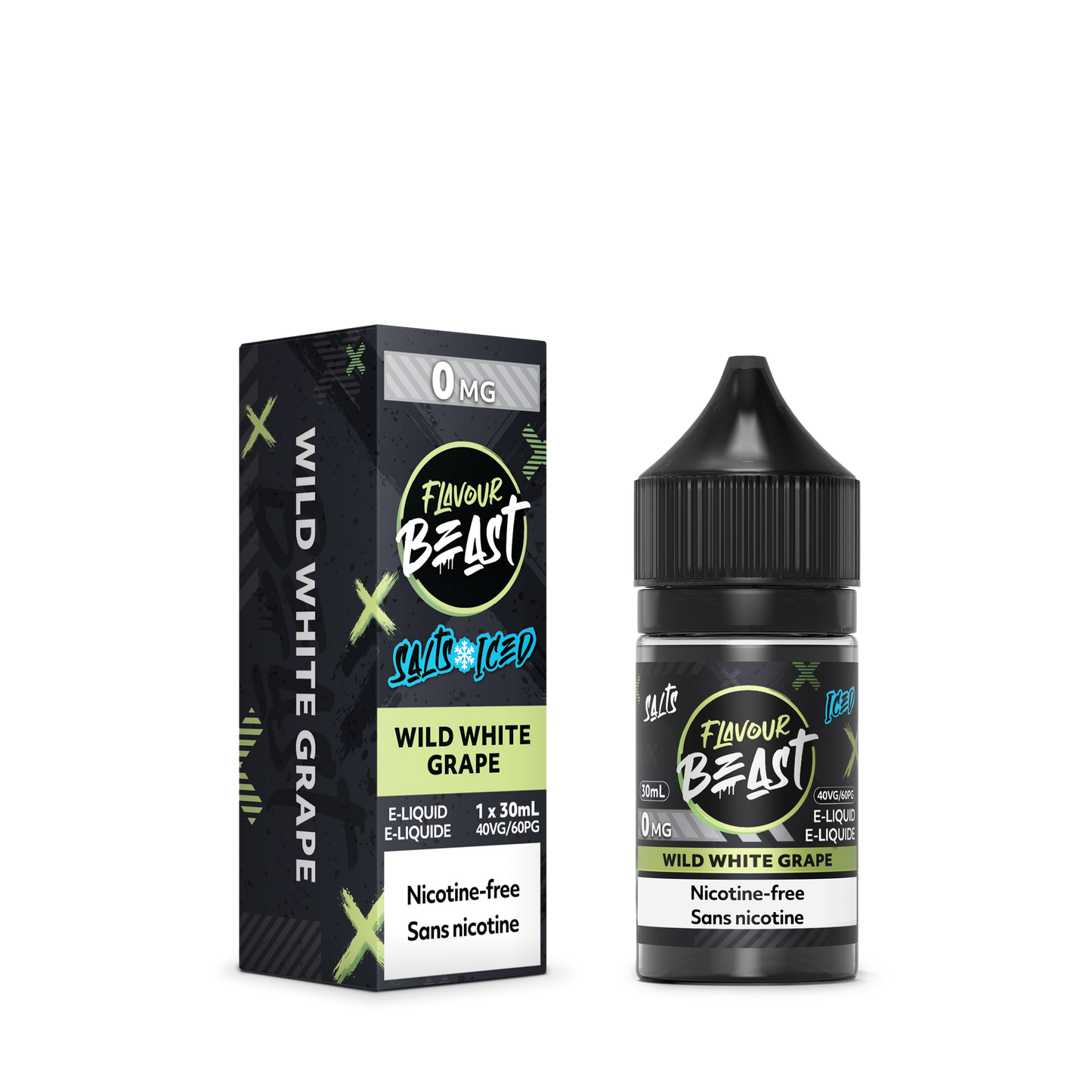 WILD WHITE GRAPE ICED 30ML 0MG