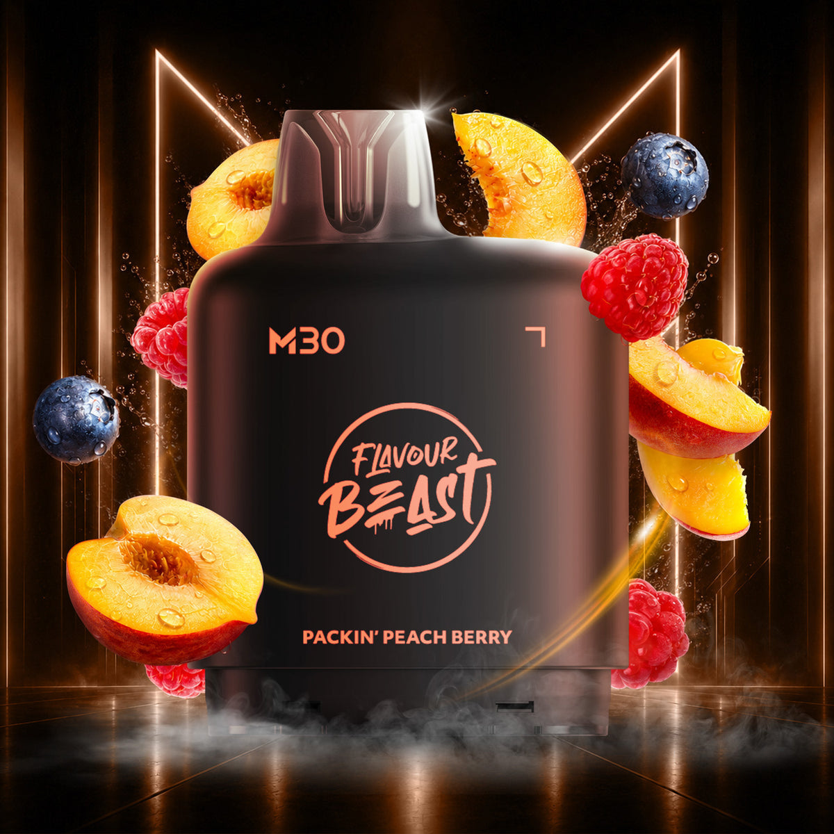 LEVEL X M SERIES STARTER KIT 120K PACKIN' PEACH BERRY 20MG