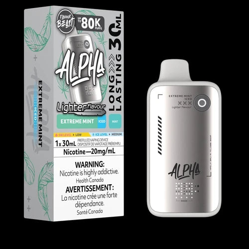 FLAVOUR BEAST ALPHA LIGHTER FLAVOUR 80K EXTREME MINT ICED 20MG