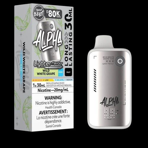 FLAVOUR BEAST ALPHA LIGHTER FLAVOUR 80K WILD WHITE GRAPE ICED 20MG