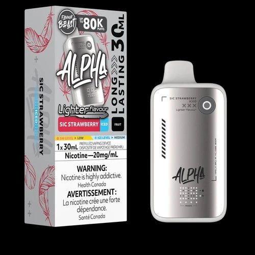 FLAVOUR BEAST ALPHA LIGHTER FLAVOUR 80K SIC STRAWBERRY ICED 20MG