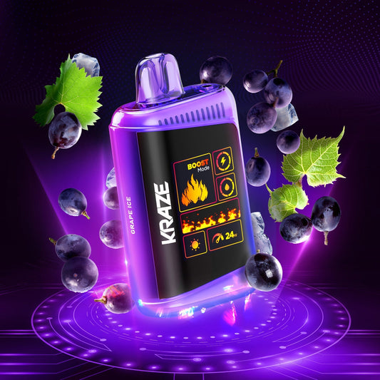 KRAZE HD MEGA 10-20K GRAPE ICE 20MG