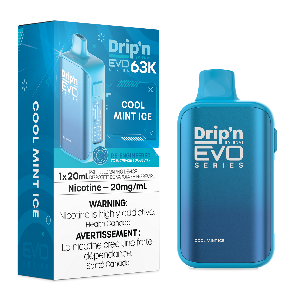 DRIP'N EVO 63K COOL MINT ICE 20MG