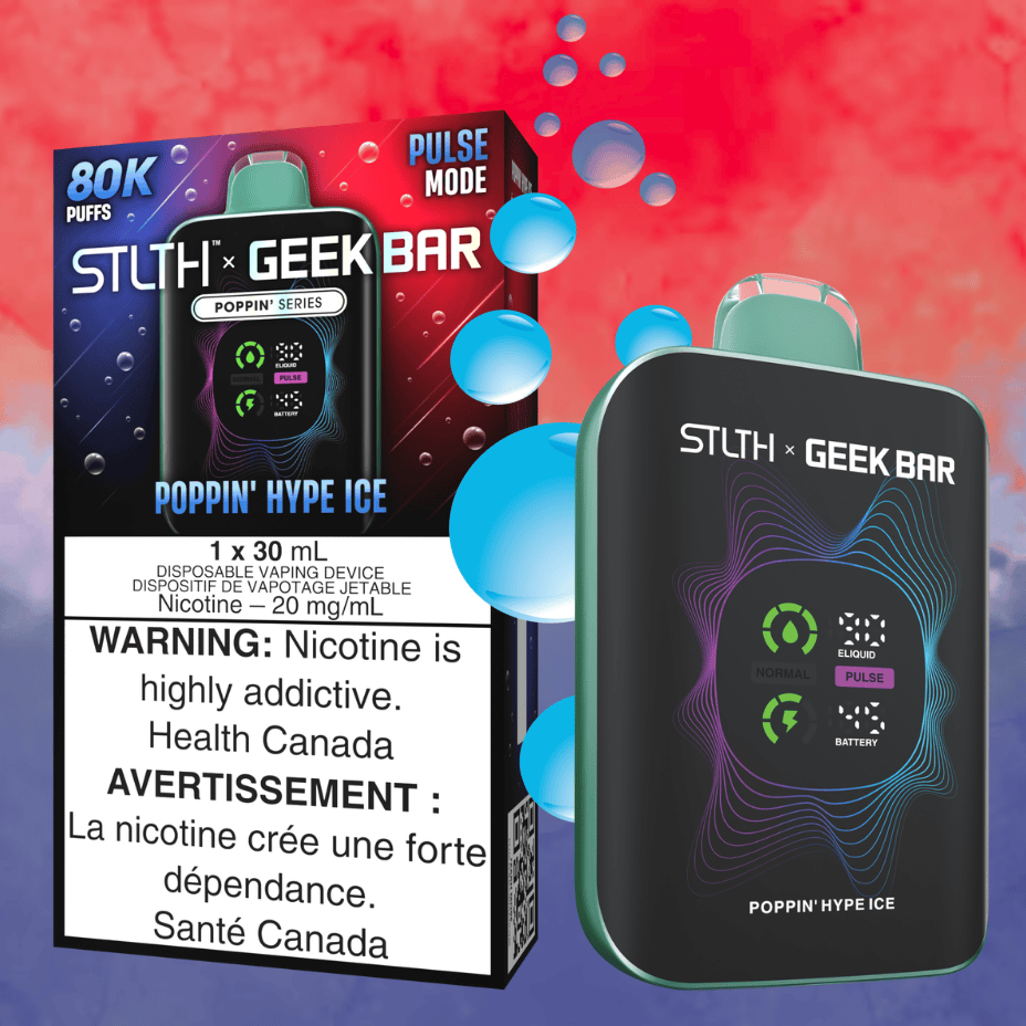 STLTH x GEEKBAR 80K POPPIN’ HYPE ICE 20MG