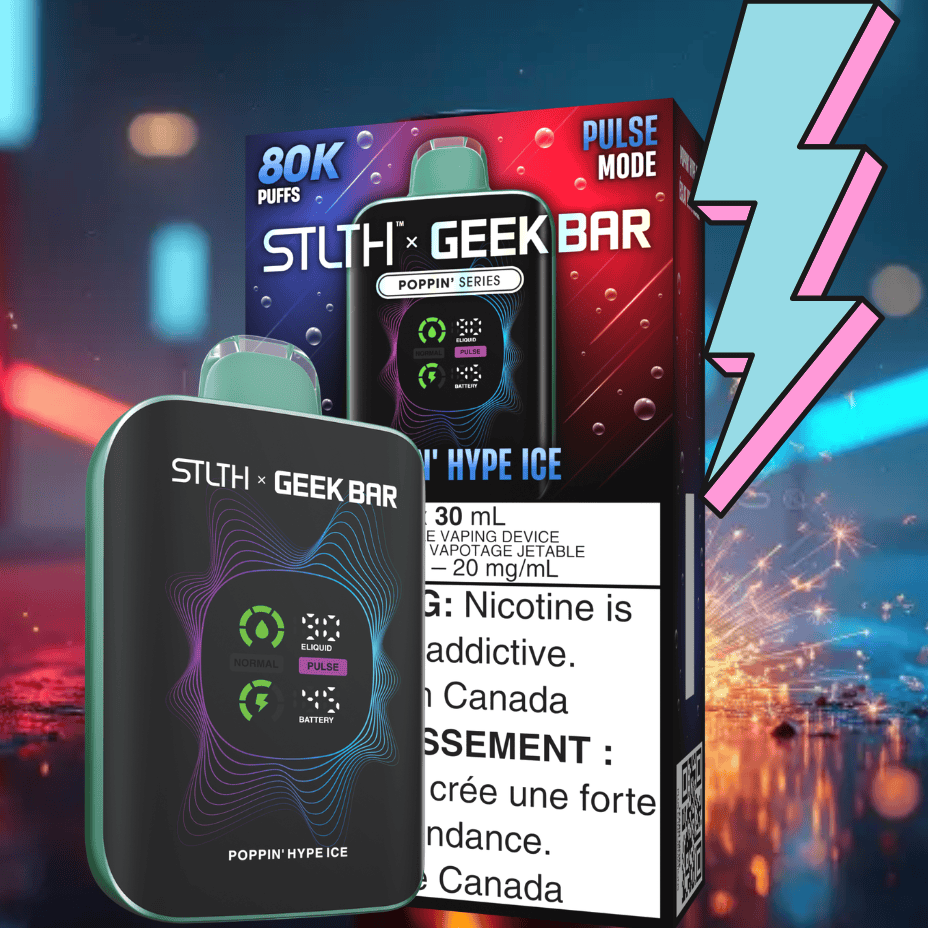STLTH x GEEKBAR 80K POPPIN’ HYPE ICE 20MG