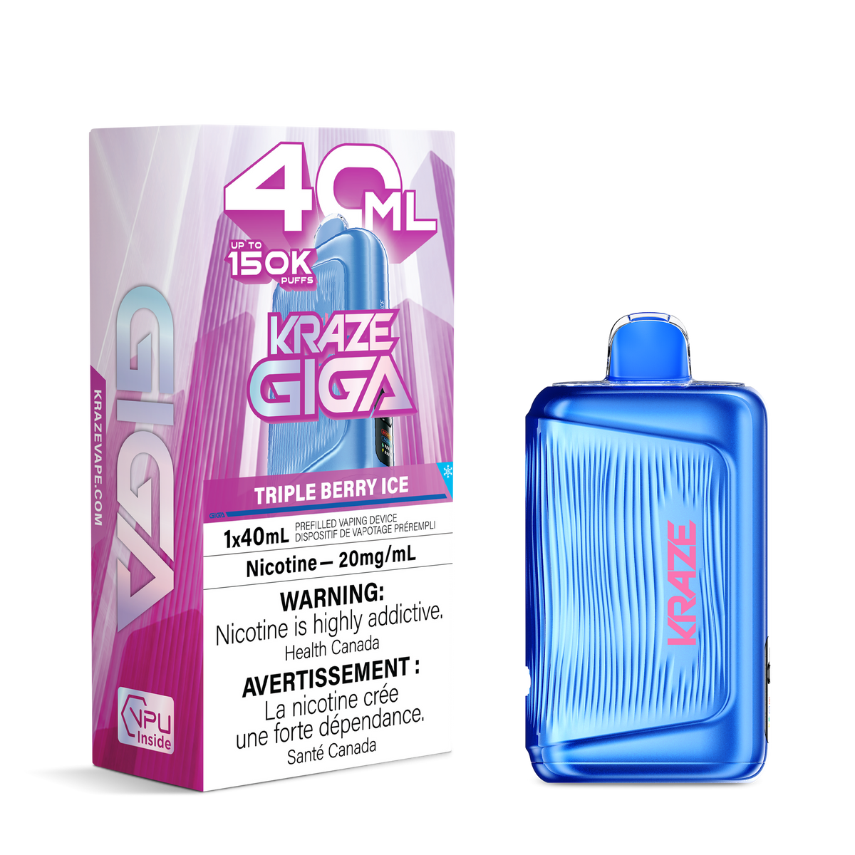 KRAZE GIGA 150K TRIPLE BERRY ICE 20MG