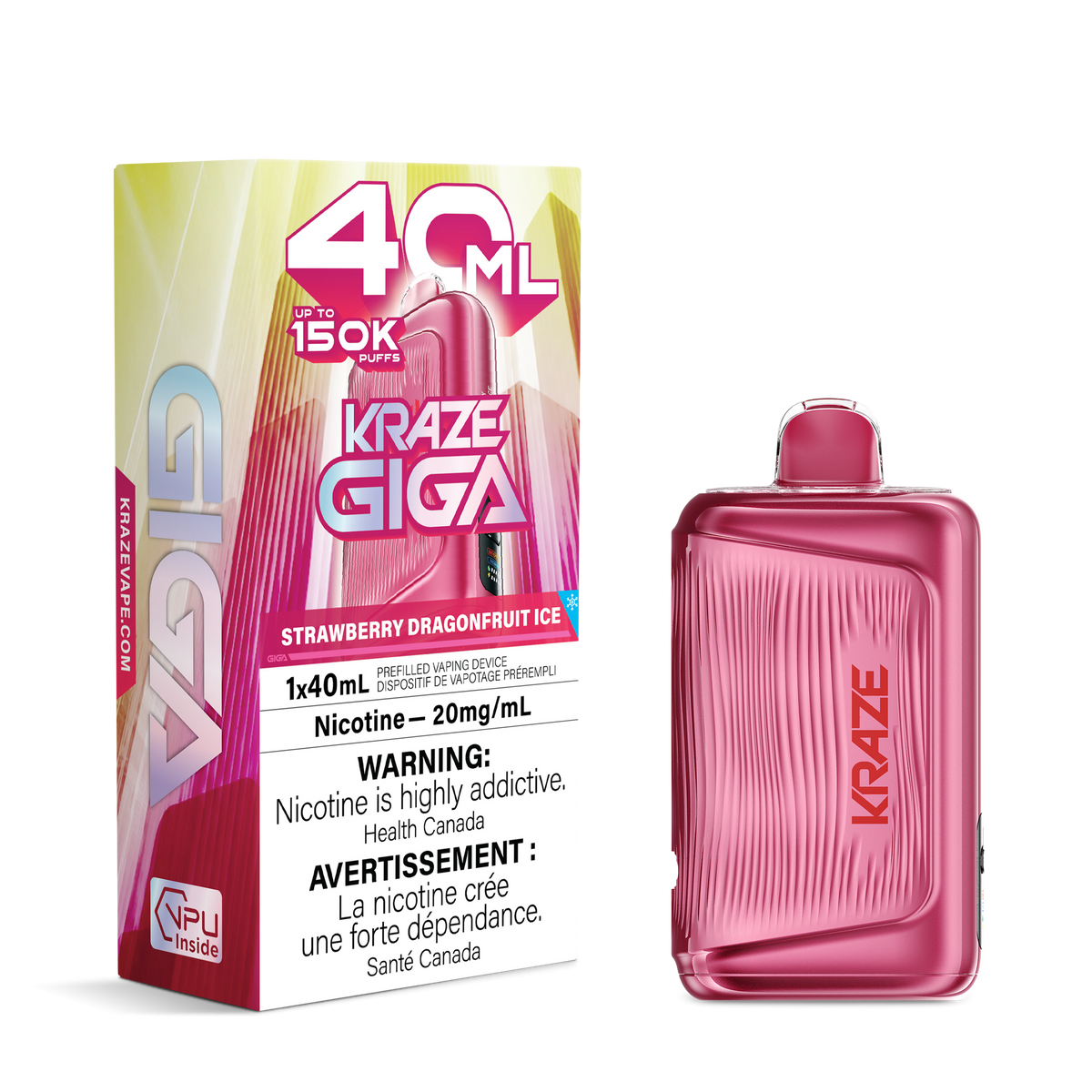 KRAZE GIGA 150K STRAWBERRY DRAGONFRUIT ICE 20MG