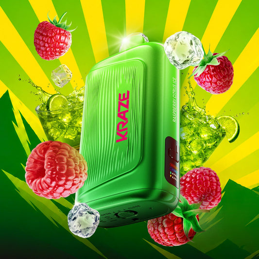 KRAZE GIGA 150K MTN SERIES RASPBERRY CITRUS ICE 20MG