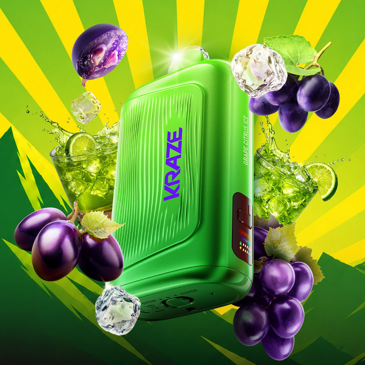 KRAZE GIGA 150K MTN SERIES GRAPE CITRUS ICE 20MG