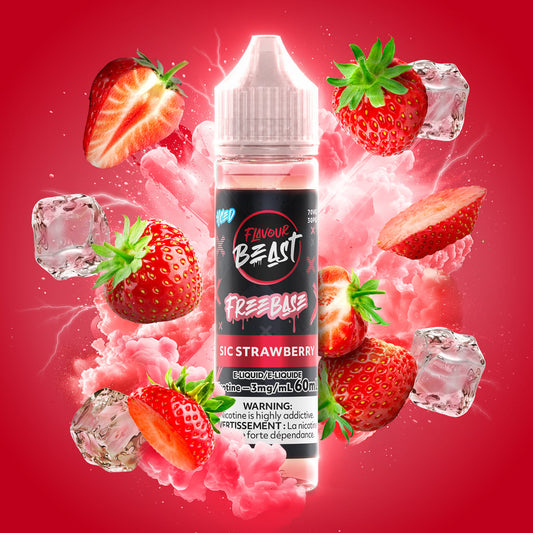 FLAVOUR BEAST SIC STRAWBERRY ICED 60ML 3MG