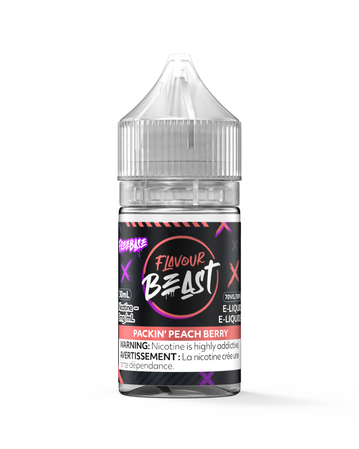 FLAVOUR BEAST PACKIN' PEACH BERRY 30ML 3MG