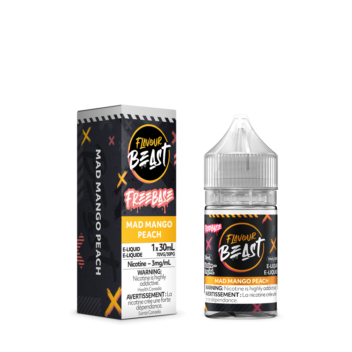 FLAVOUR BEAST MAD MANGO PEACH 30ML 3MG