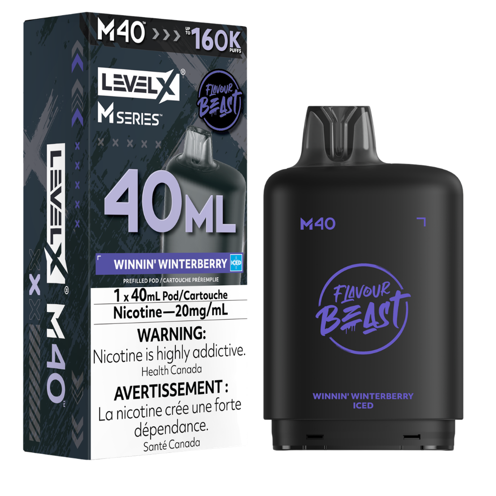 LEVEL X M40 160K WINNIN’ WINTERBERRY ICE 20MG