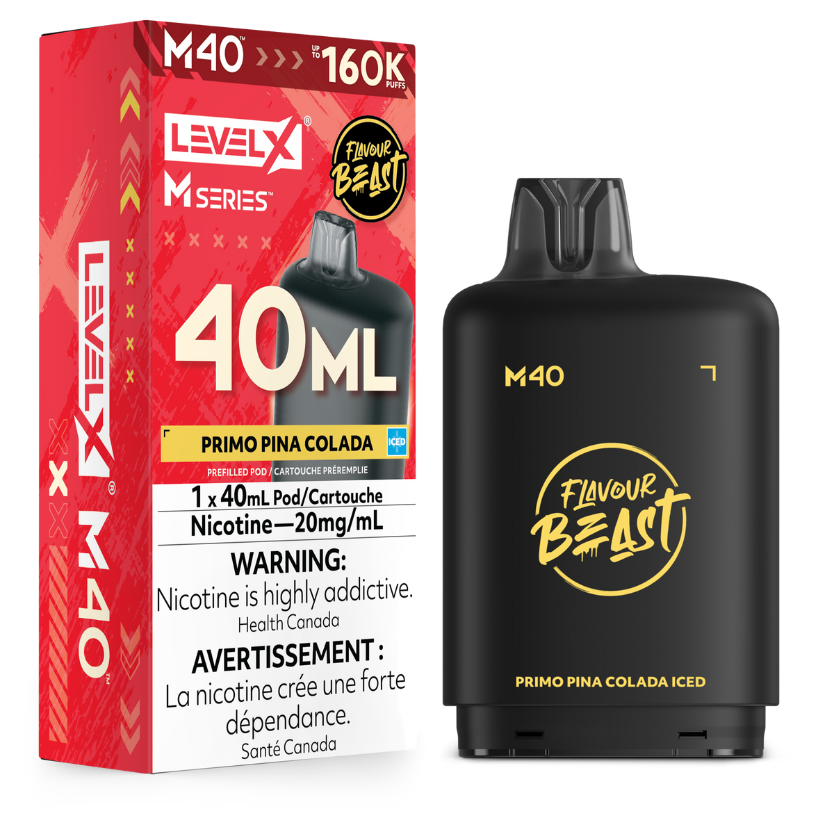 LEVEL X M40 160K PRIMO PINA COLADA ICE 20MG