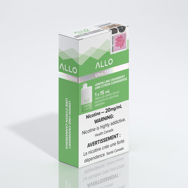 ALLO 7000 LEMON LIME CRANBERRY 20MG