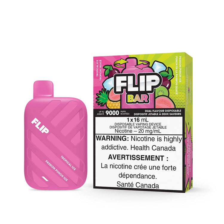 FLIP BAR 9000 TROPICAL ICE/PASSION PUNCH ICE 20MG