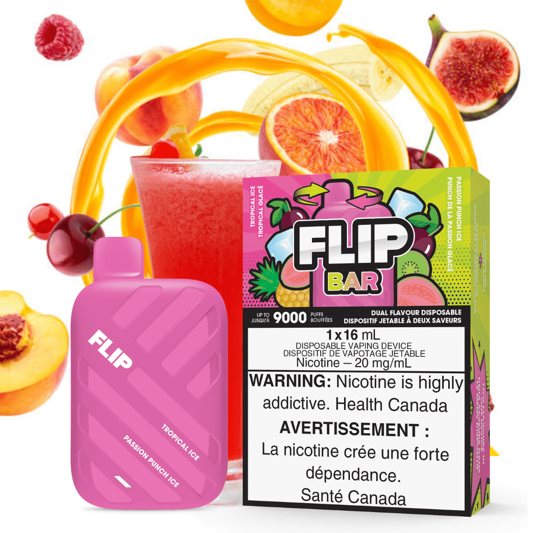 FLIP BAR 9000 TROPICAL ICE/PASSION PUNCH ICE 20MG