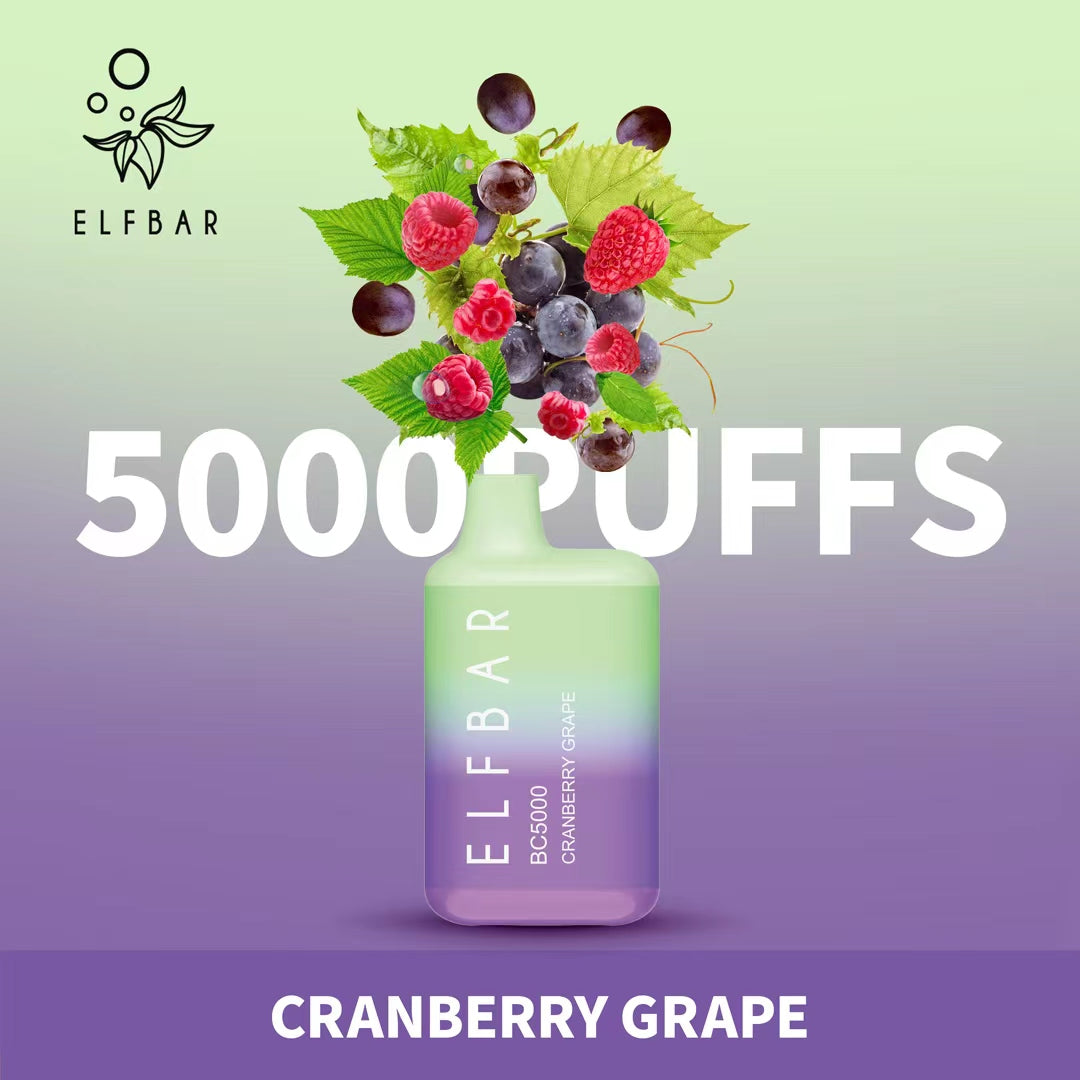 ELF BAR BC5000 CRANBERRY GRAPE 20MG