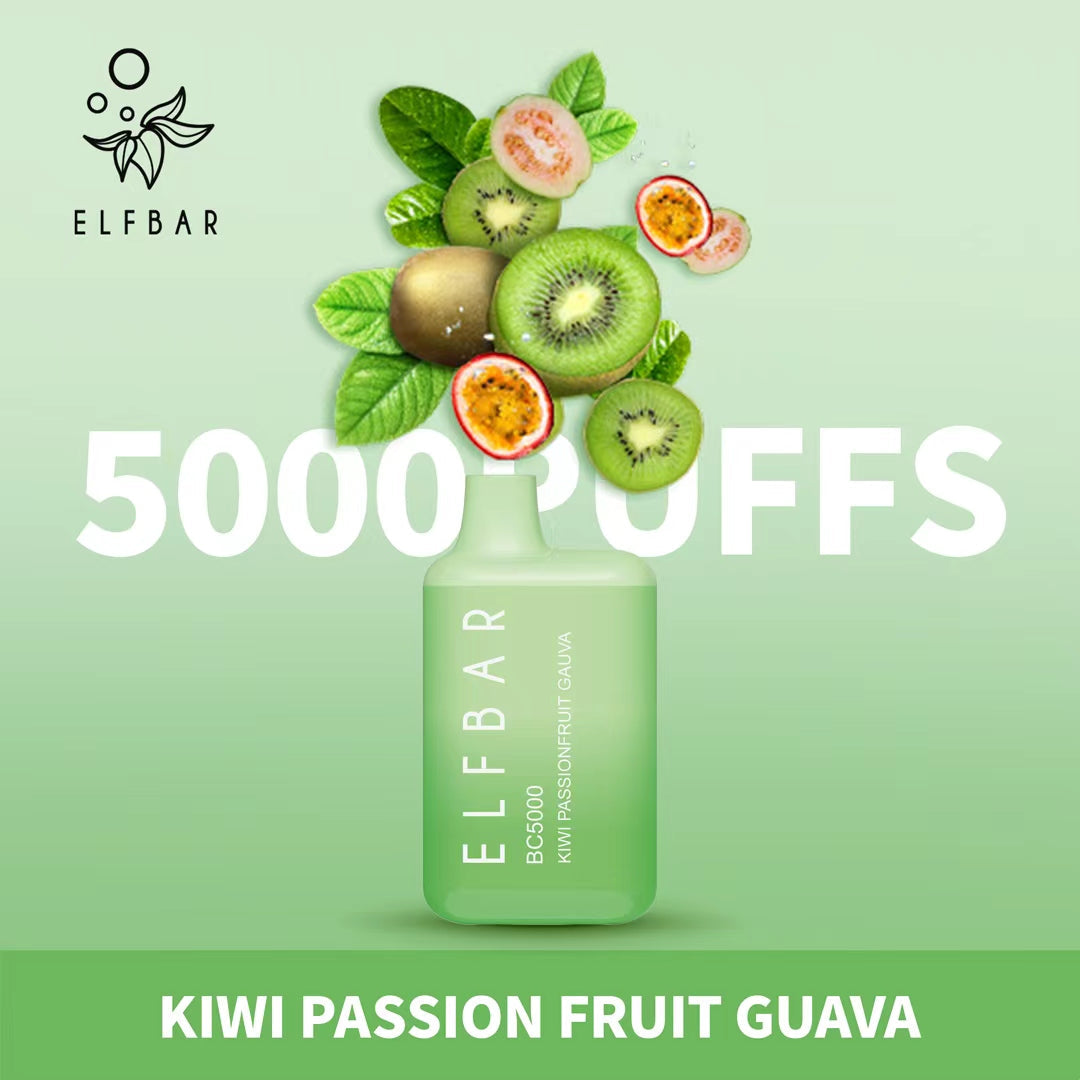 ELF BAR BC5000 KIWI PASSIONFRUIT GUAVA 20MG