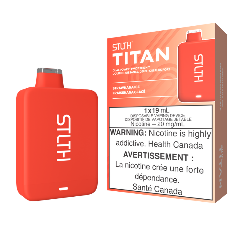 STLTH TITAN 10K STRAWNANA ICE 20MG