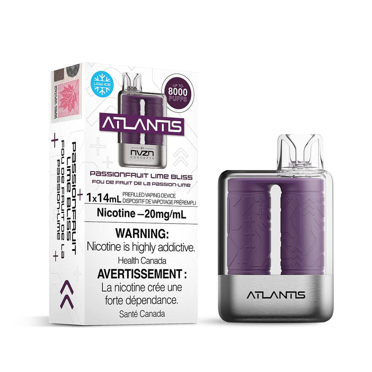 ATLANTIS 8000 20MG PASSIONFRUIT LIME BLISS