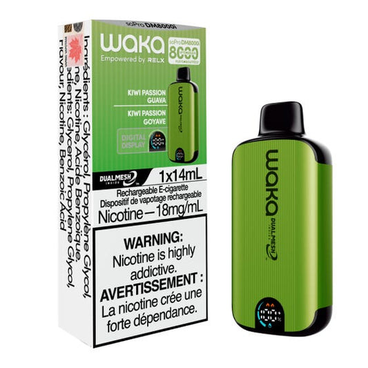 WAKA soPro DM8000i 18MG KIWI PASSION GUAVA