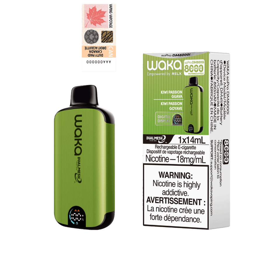 WAKA soPro DM8000i 18MG KIWI PASSION GUAVA