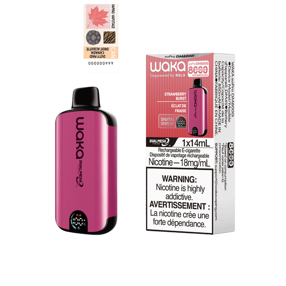 WAKA soPro DM8000i 18MG STRAWBERRY BURST