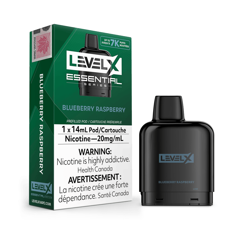 LEVEL X 7K ESSENTIAL BLUEBERRY RASPBERRY 20MG