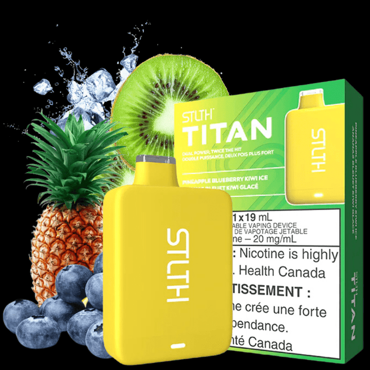 STLTH TITAN 10K PINEAPPLE BLUEBERRY KIWI ICE 20MG