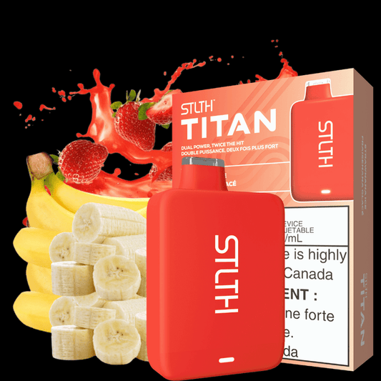 STLTH TITAN 10K STRAWNANA ICE 20MG